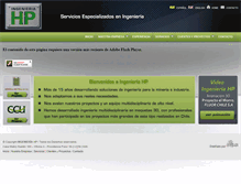 Tablet Screenshot of ingenieriahp.cl